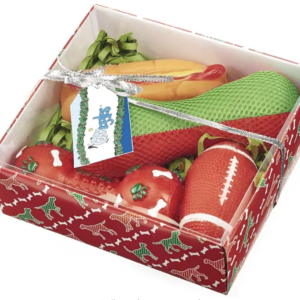 Holiday Hounds 4-Pack Gift Set in Red